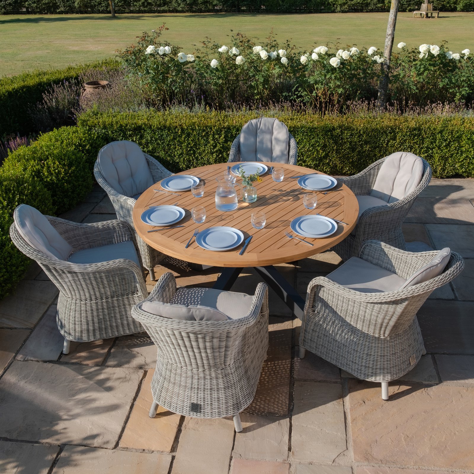 Jakarta Teak Round Dining Table