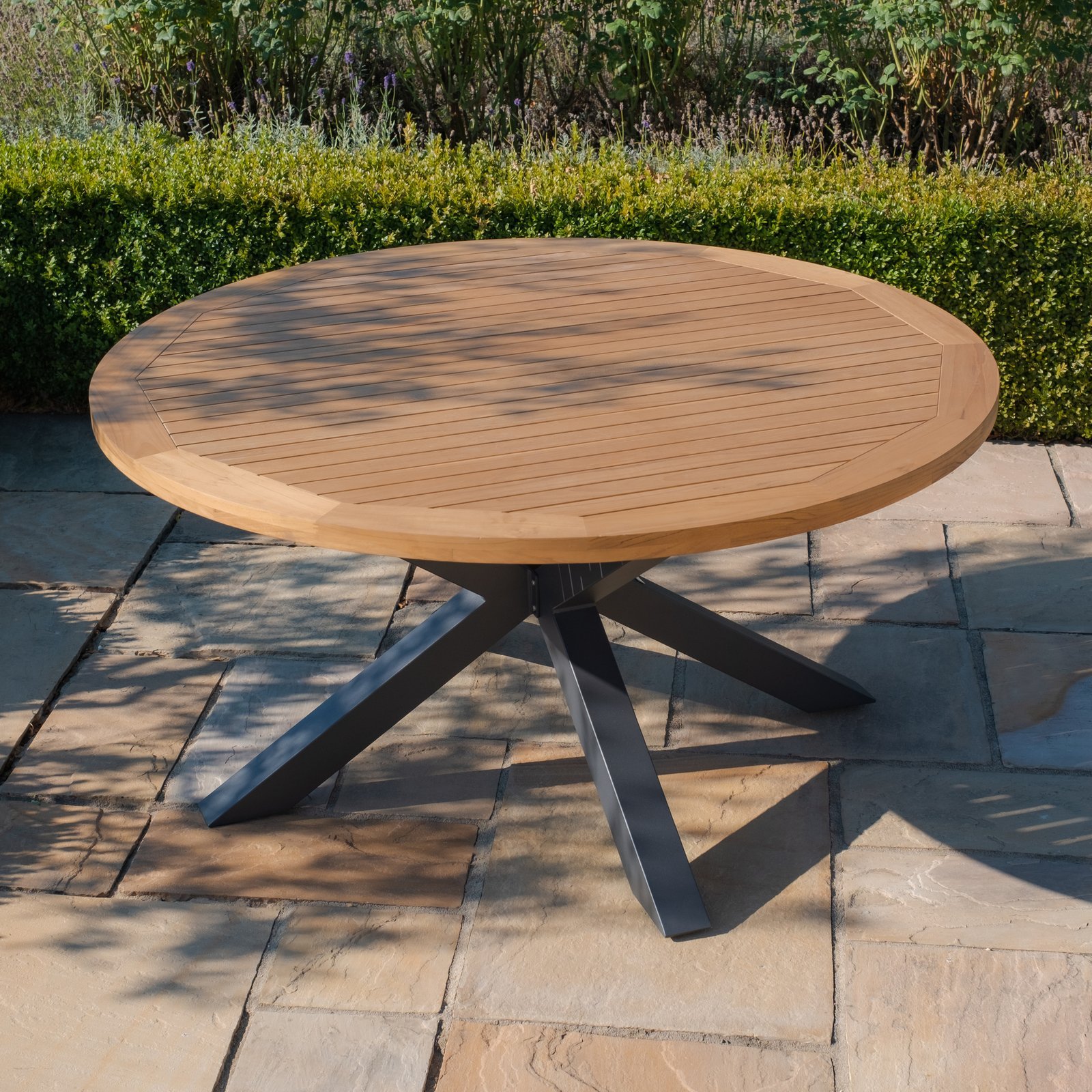 Jakarta Teak Round Dining Table - Image 2