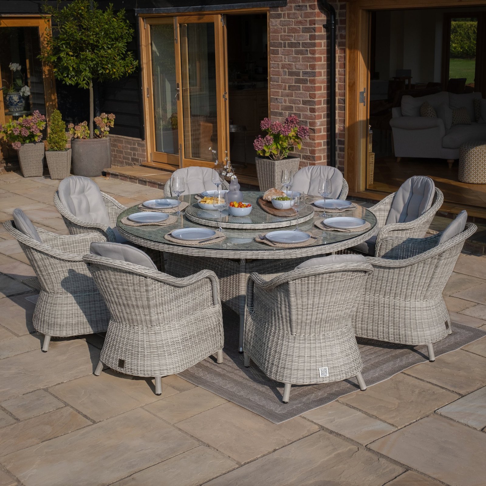 Oxford 8 Seat Round Dining Set - Image 15