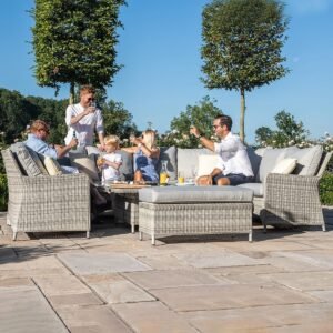 Oxford Royal U-Shaped Rattan Sofa Set
