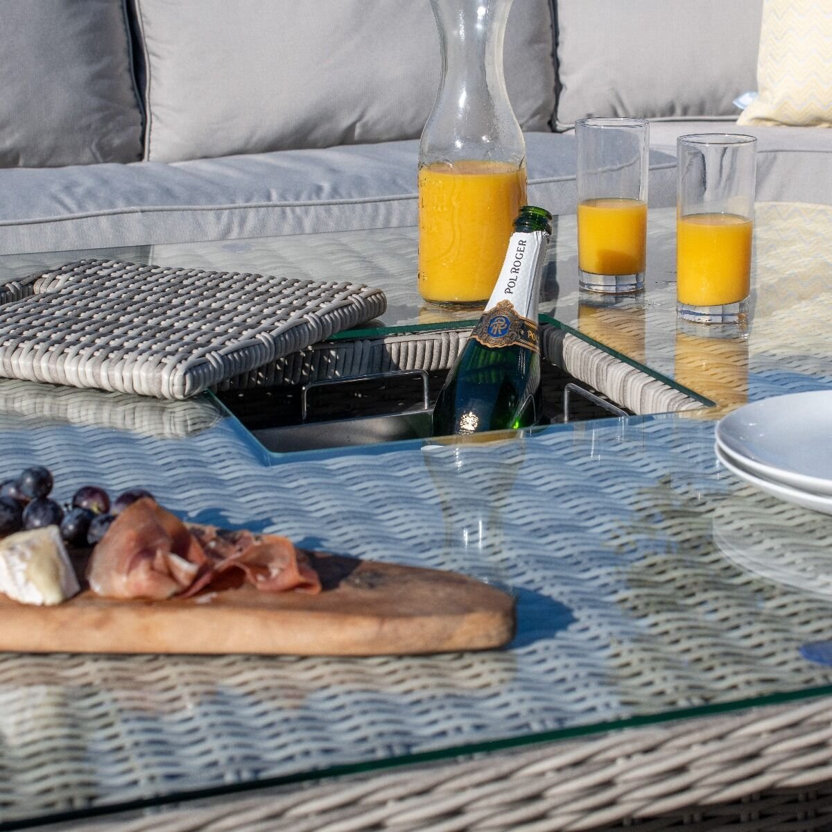 Oxford Royal U-Shaped Rattan Sofa Set - Image 5