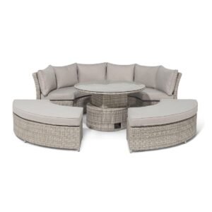 Alternative view of Rattan Lifestyle Suite with Rising Table