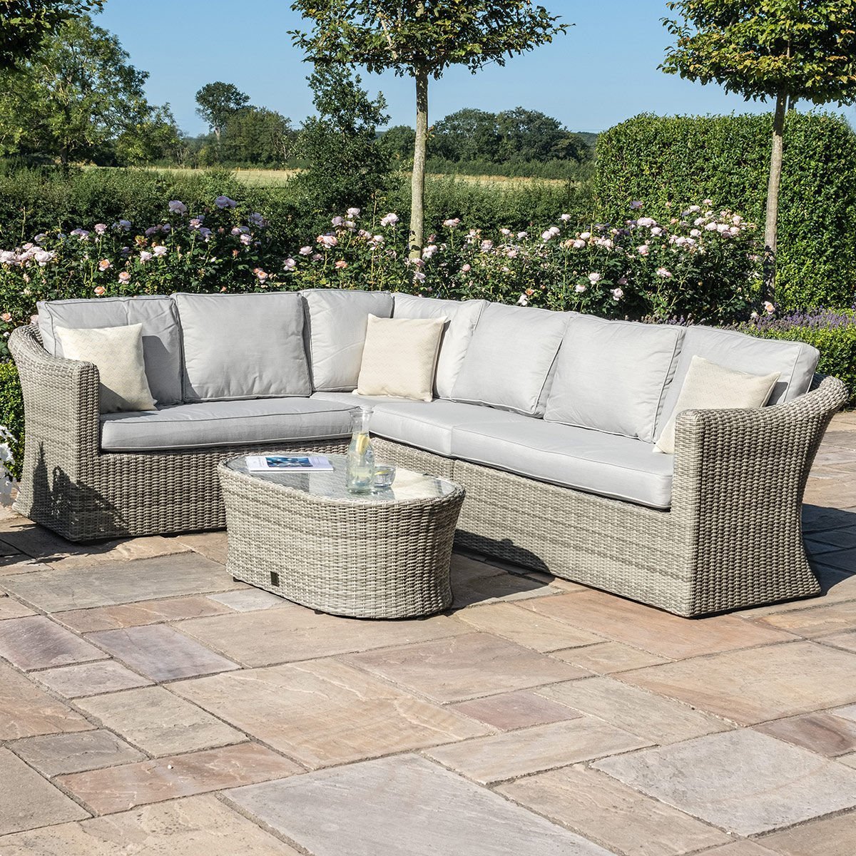 Oxford Large Rattan Corner Sofa Set - Image 7