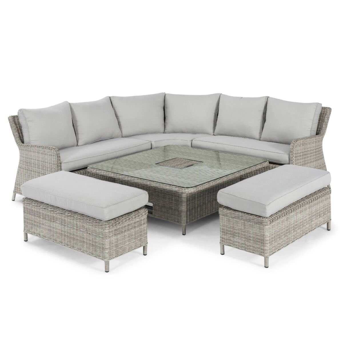 Oxford Royal Rattan Corner Dining Sofa Set - Image 8