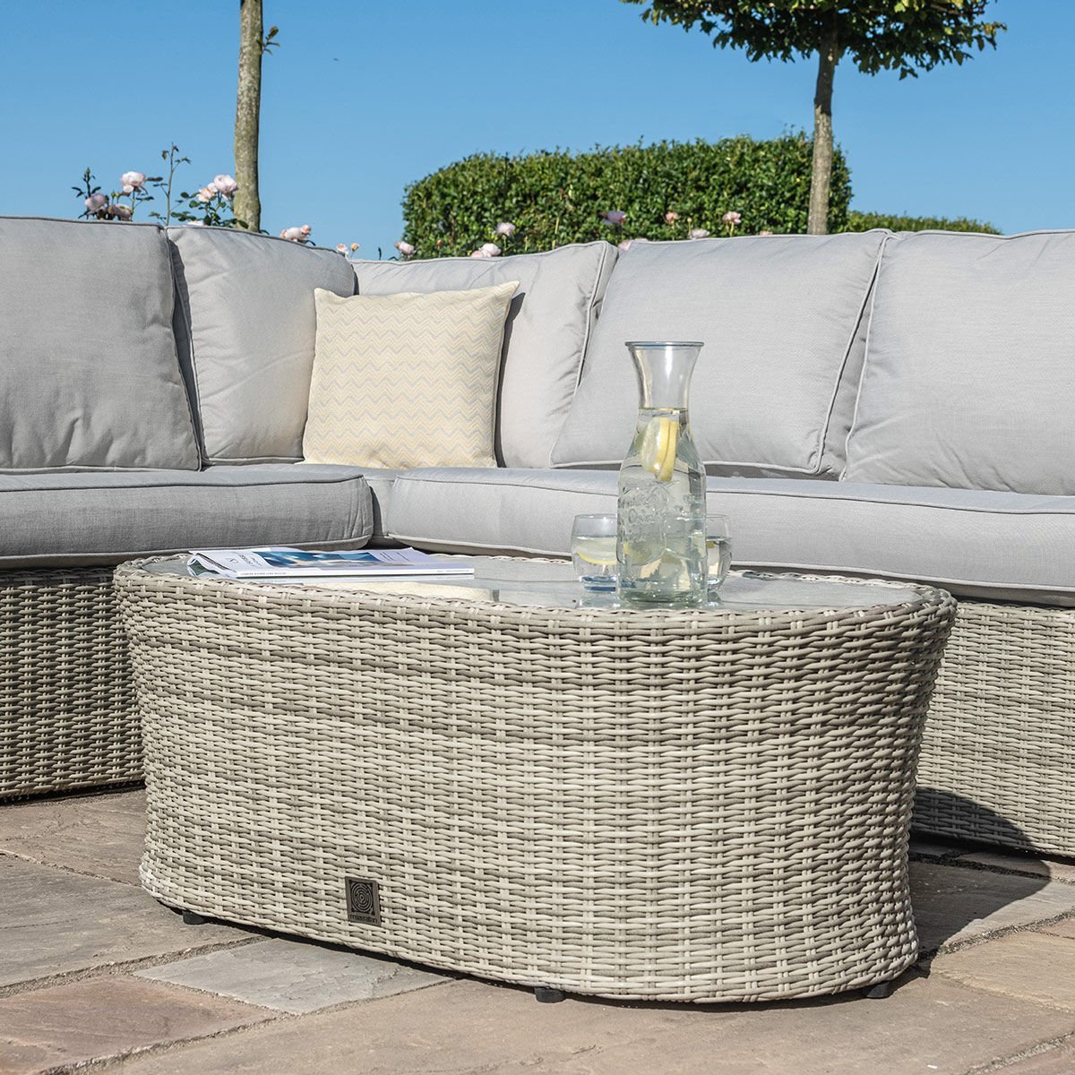 Oxford Large Rattan Corner Sofa Set - Image 6