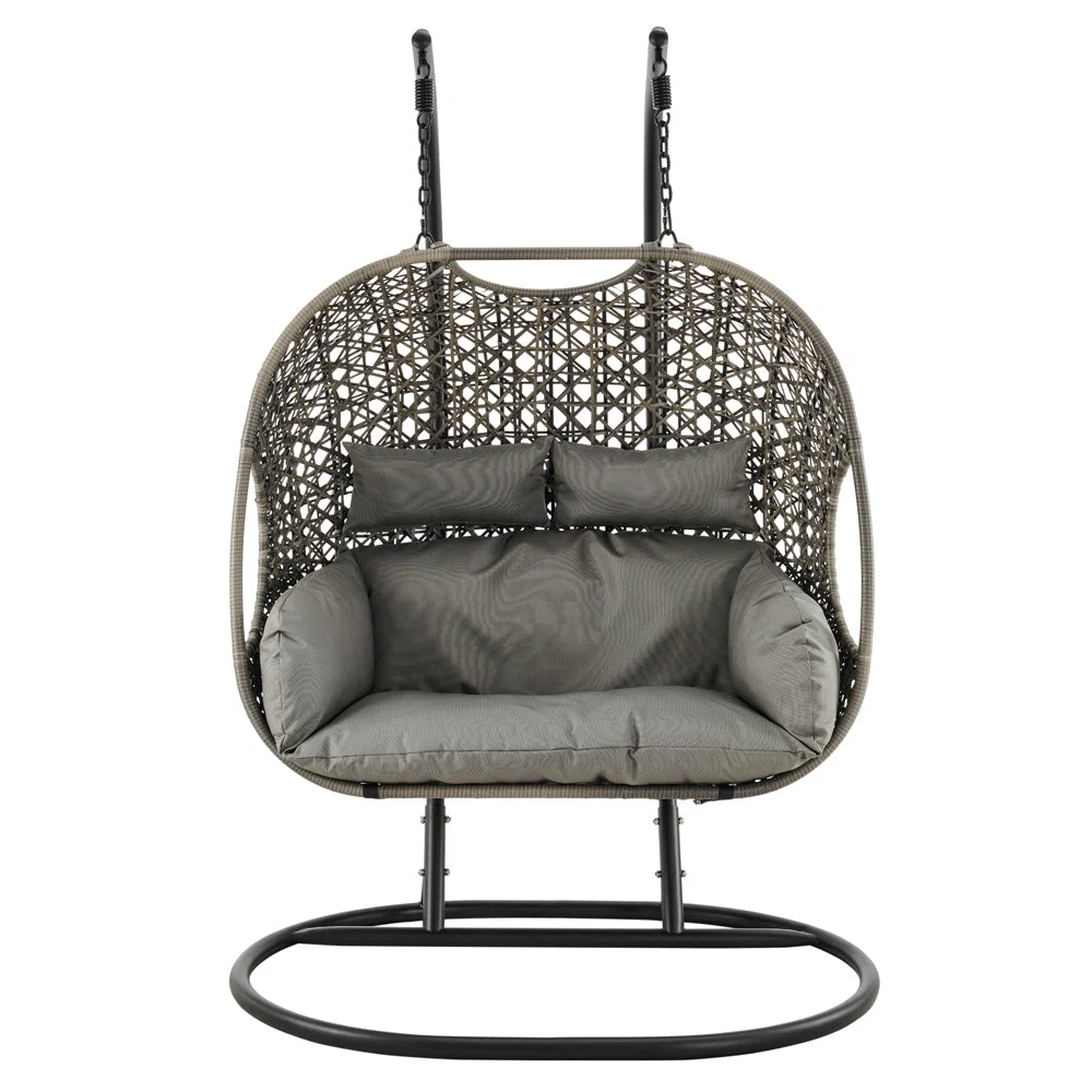 RATTANE Double Swing Chair with Stand - Image 4