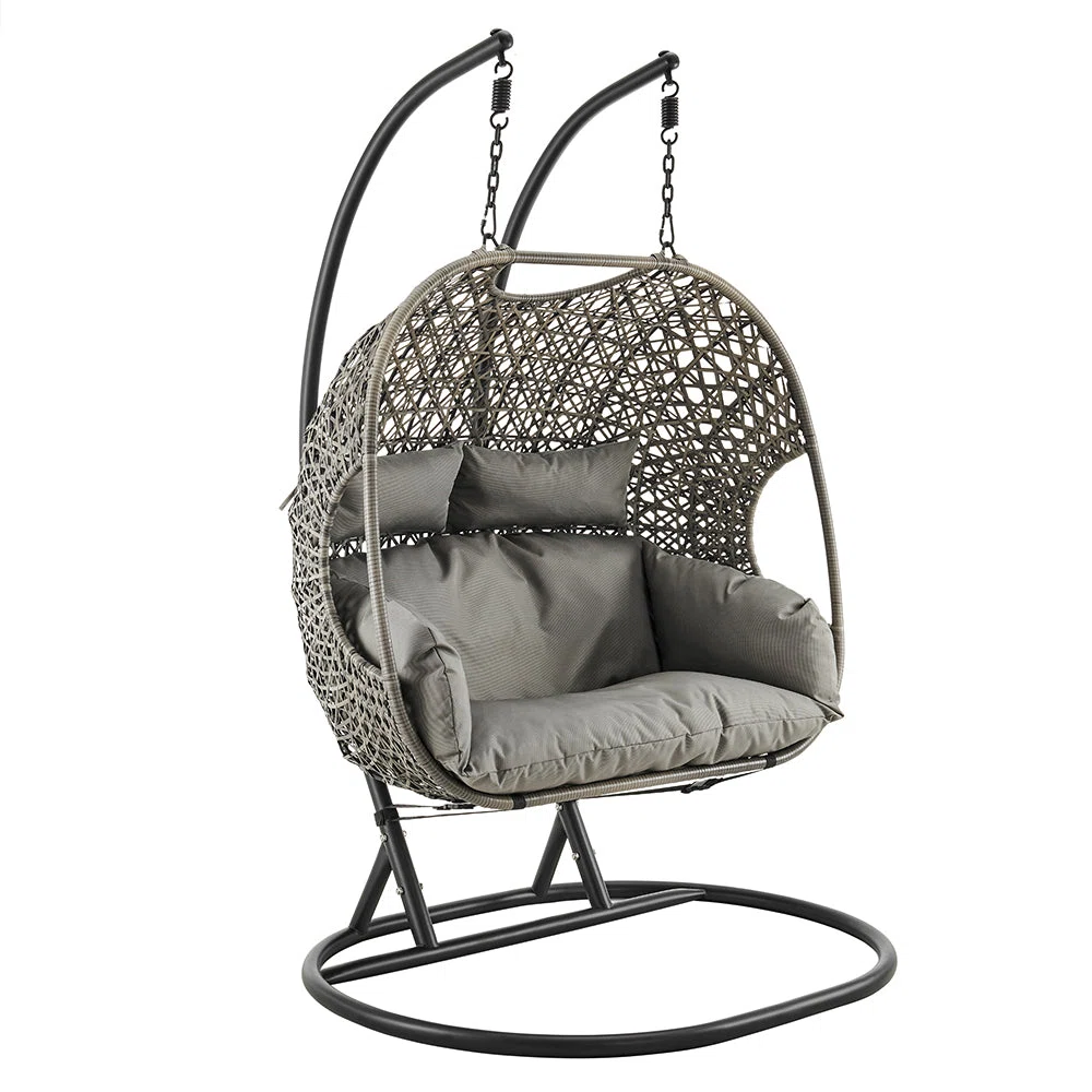 RATTANE Double Swing Chair with Stand - Image 7
