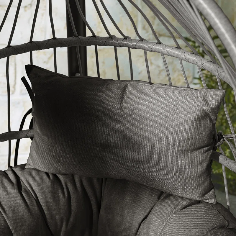 RATTANE Hanging Egg Chair Garden With Cushion - Image 2